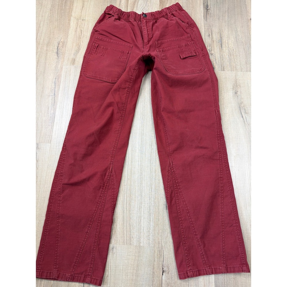 Free People Movement Rust Red Utility Straight Leg Cargo Pants Women's XS Size 4